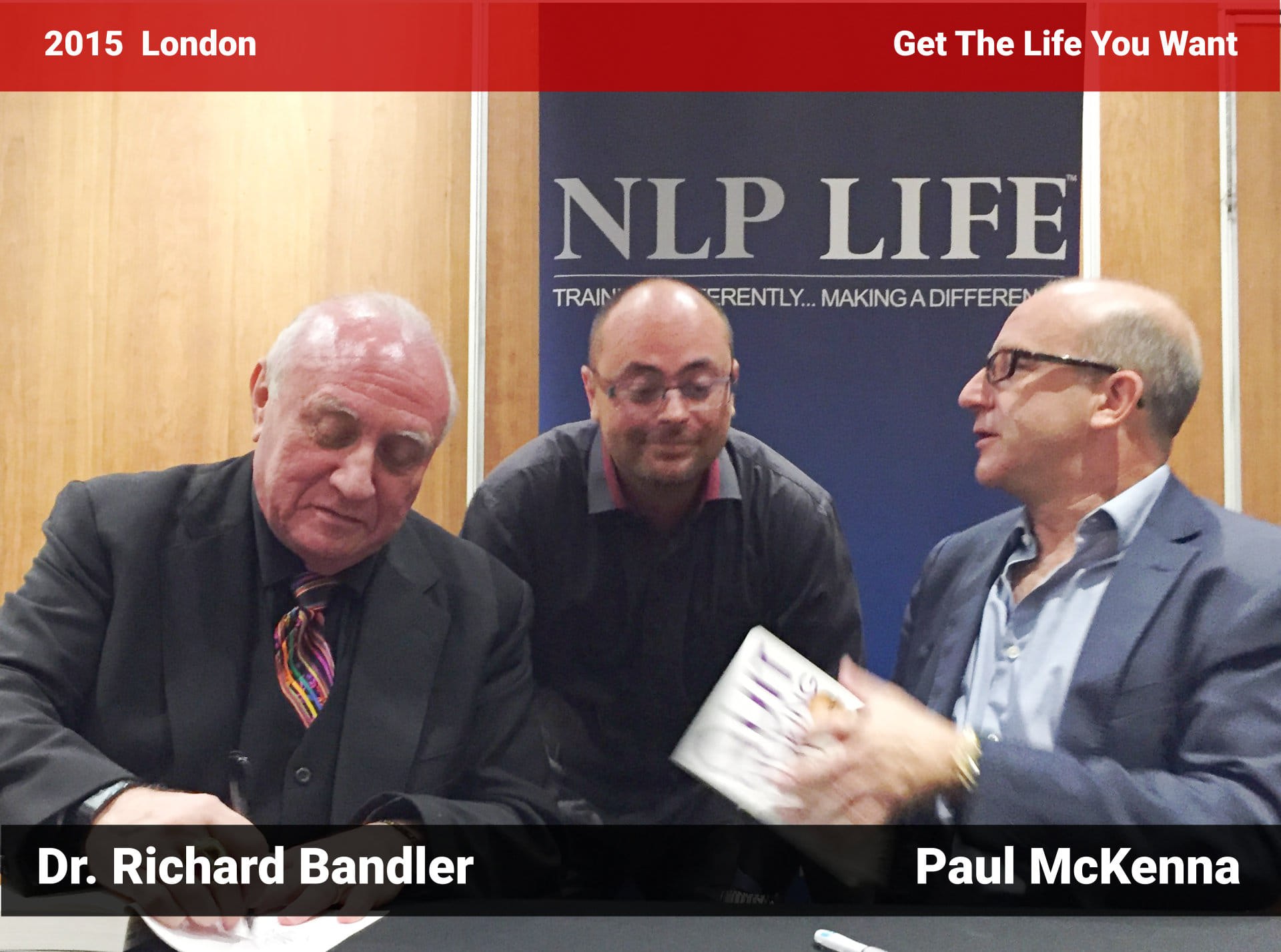 Fotografie Dr Richard Bandler, Patrik Jonáš, Paul McKenna